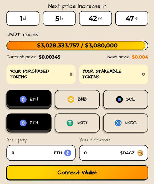 $DAGZ presale how to buy